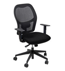 Seduta operativa Hubble HUHU - tessuto Chili - braccioli regolabili - nero - Unisit