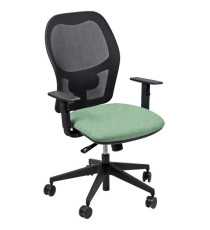 Seduta operativa Hubble HUHU - tessuto Chili - braccioli regolabili - verde acqua - Unisit