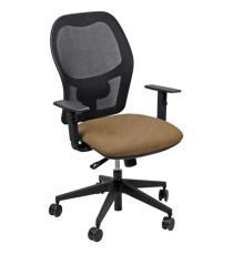 Seduta operativa Hubble HUHU - tessuto Target - braccioli regolabili - beige - Unisit