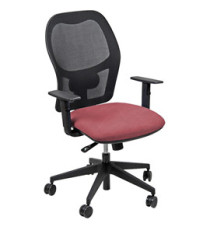 Seduta operativa Hubble HUHU - tessuto Target - braccioli regolabili - rosa - Unisit