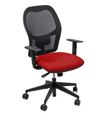 Seduta operativa Hubble HUHU - tessuto Target - braccioli regolabili - rosso - Unisit