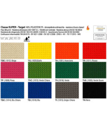 Seduta operativa Hubble HUHU - tessuto Target - braccioli regolabili - rosso - Unisit