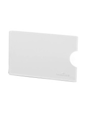 Tasca porta carte di credito RFID Secure - PPL - 5,4 x 8,7 cm - trasparente/argento - Durable