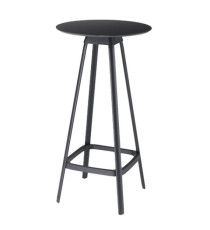 Tavolo bar alto Tapas TAVTA - rotondo - nero - Unisit