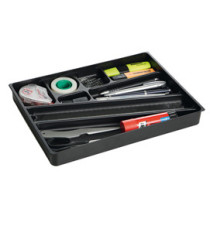 Vaschetta portaoggetti Idealbox per cassetti - 24 x 34 x 3,6 cm - nero - Durable