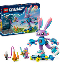 Lego DREAMZzz - 3 in 1 Izzie e il coniglietto del gaming Bunchurro - Lego 71490 con Skateboard e Booster Anni 7+ 252pz