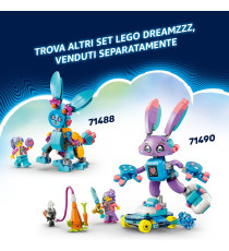Lego DREAMZzz - 3 in 1 Izzie e il coniglietto del gaming Bunchurro - Lego 71490 con Skateboard e Booster Anni 7+ 252pz
