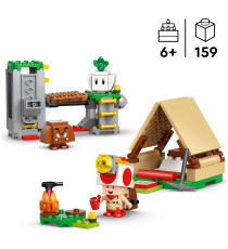 Lego Super Mario - In campeggio con Capitan Toad - Lego 72040 con 3 Figure, una Tenda e un Ponte che Crolla 6+ 159pz