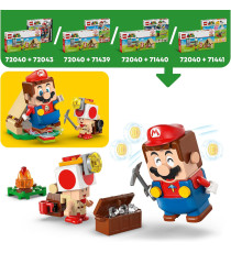 Lego Super Mario - In campeggio con Capitan Toad - Lego 72040 con 3 Figure, una Tenda e un Ponte che Crolla 6+ 159pz