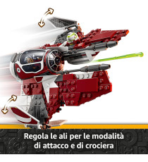 Lego Star Wars - Jedi Interceptor di Ahsoka - Lego 75401 con Anakin Skywalker con Spade Laser e Droide R7-A7 290pz Anni 8+