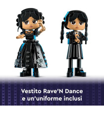 Lego Wednesday - Personaggio di Mercoledì Addams - Lego 76780 Personaggio Snodabile con Mano e Accessori 702pz Anni 10+