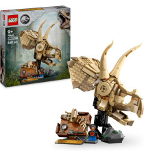 Lego Jurassic World - Fossili di dinosauro: teschio di Triceratopo - Lego 76969 con Mascella Apribile, Minifigure Anni 9+ 468pz