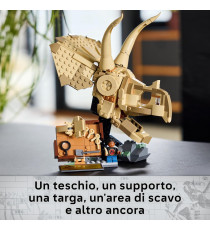 Lego Jurassic World - Fossili di dinosauro: teschio di Triceratopo - Lego 76969 con Mascella Apribile, Minifigure Anni 9+ 468pz
