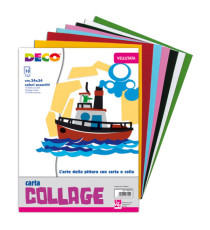 Album collage 710/10 - 24 x 34 cm - 10 fogli - carta velluto - 130 gr - DECO