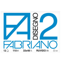 Album F2 - 33 x 48 cm - 12 fogli - 110 gr - ruvido - collato - Fabriano