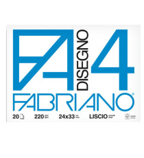 Album F4 - 24 x 33 cm - 20 fogli - 220 gr - liscio - Fabriano