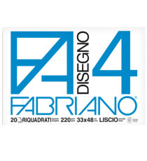 Album F4 - 33 x 48 cm - 220 gr - 20 fogli - liscio squadrato - Fabriano
