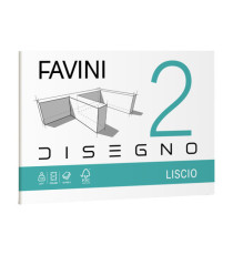 Album Favini 2 - 33 x 48 cm - 110 gr - 10 fogli - liscio - Favini