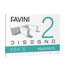 Album Favini 2 - 33 x 48 cm - 110 gr - 10 fogli - liscio squadrato - Favini
