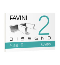 Album Favini 2 - 33 x 48 cm - 110 gr - 10 fogli - ruvido - Favini
