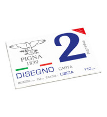 Album Pigna2 - 24 x 33 cm - 4 angoli - 20 fogli - 110 gr - liscio - Pigna