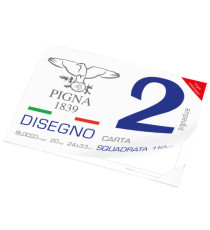 Album Pigna2 - 24 x 33 cm - 4 angoli - 20 fogli - 110 gr - liscio squadrato - Pigna