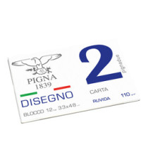 Album Pigna2 - 33 x 48 cm - 4 angoli - 20 fogli - 110 gr - ruvido - Pigna