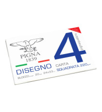 Album Pigna4 - 24 x 33 cm - 4 angoli - 20 fogli - 200 gr - liscio squadrato - Pigna
