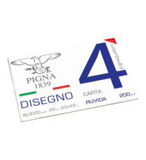 Album Pigna4 - 33 x 48 cm - 4 angoli - 20 fogli - 200 gr - ruvido - Pigna