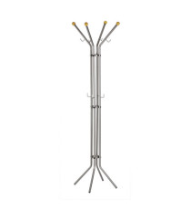 Appendiabiti - 4 posti - 180 x 52 cm - argento - Alco