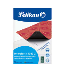 Carta carbone Interplastic 1022G - A4 - nero - Pelikan - conf. 10 fogli