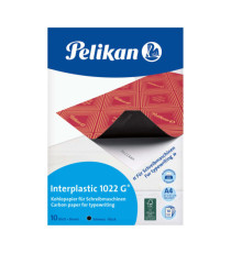 Carta carbone Interplastic 1022G - A4 - nero - Pelikan - conf. 10 fogli