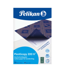 Carta da ricalco Plenticopy 200H - A4 - blu - Pelikan - conf. 10 fogli