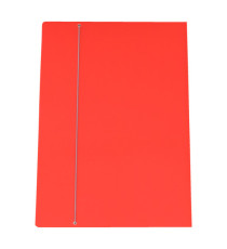 Cartella con elastico - 50 x 70 cm - dorso variabile - cartone plastificato - rosso - Cartotecnica del Garda