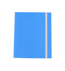 Cartella 3 lembi con elastico - A4 - dorso variabile - fibrone - blu - Cartotecnica del Garda