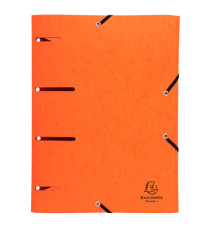 Cartella 3 lembi con elastico angolare - A4 - dorso 0,3 cm - cartoncino lustré - colori assortiti - Exacompta