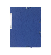 Cartella 3 lembi con elastico angolare - A4 - dorso 0,3 cm - cartoncino Lustrè - mix 10 colori standard - Exacompta