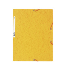 Cartella 3 lembi con elastico angolare - A4 - dorso 0,3 cm - cartoncino Lustrè - mix 10 colori standard - Exacompta