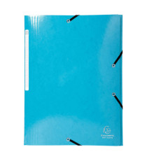 Cartella 3 lembi con elastico angolare Iderama - A4 - dorso 3,5cm - 10 colori assortiti - Exacompta