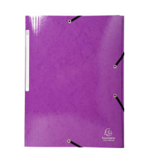 Cartella 3 lembi con elastico angolare Iderama - A4 - dorso 3,5cm - 10 colori assortiti - Exacompta