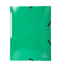 Cartella 3 lembi con elastico angolare Iderama - A4 - dorso 3,5cm - 10 colori assortiti - Exacompta