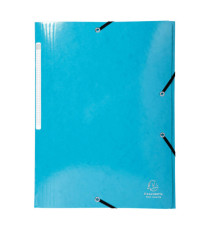 Cartella 3 lembi con elastico angolare Iderama - A4 - dorso 3,5cm - 10 colori assortiti - Exacompta