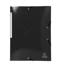 Cartella 3 lembi con elastico angolare Iderama - A4 - dorso 3,5cm - 10 colori assortiti - Exacompta