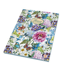 Cartella 3 lembi con elastico Nature Flowers - A4 - dorso piatto - fantasie assortite - Pigna