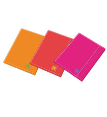 Cartella 3 lembi con elastico One Color - A4 - dorso 1 cm - colori assortiti fluo - Blasetti