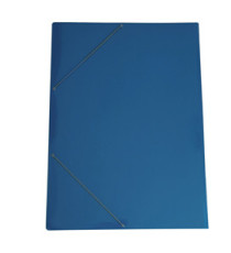 Cartella con elastico angolare - 70 x 100 cm - dorso variabile - cartoncino plastificato - blu - Cartotecnica del Garda