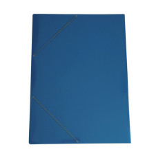 Cartella con elastico angolare - 70 x 100 cm - dorso variabile - cartoncino plastificato - blu - Cartotecnica del Garda