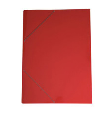 Cartella con elastico angolare - 70 x 100 cm - dorso variabile - cartoncino plastificato - rosso - Cartotecnica del Gard