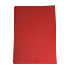 Cartella con elastico angolare - 70 x 100 cm - dorso variabile - cartoncino plastificato - rosso - Cartotecnica del Gard