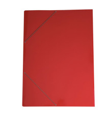 Cartella con elastico angolare - 70 x 100 cm - dorso variabile - cartoncino plastificato - rosso - Cartotecnica del Gard